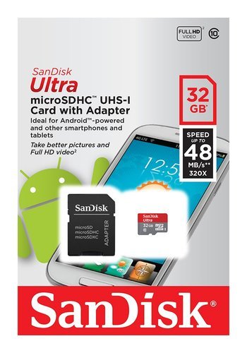 Карта памяти SanDisk Ultra microSDHC 16GB Class 10 UHS-I (48MB/s) без адаптера фото