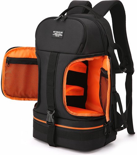 Рюкзак для Canon для Nikon DSLR камеры для ноутбука, оранжевый фото