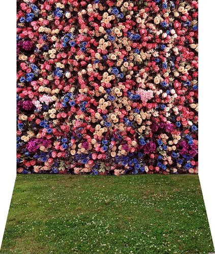 Фон Andoer 1,5 x 2,1м, стена из цветов фото