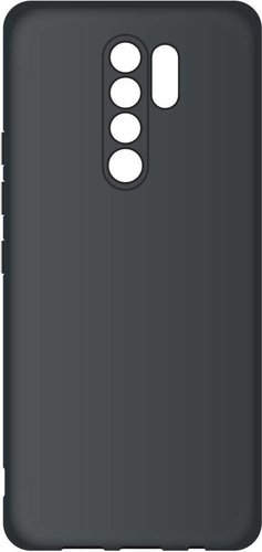 Чехол-накладка для Xiaomi Redmi 9 черный, Microfiber Case, Borasco фото