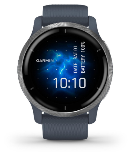 Умные часы Garmin Venu 2 Wi-Fi NFC, синий гранит фото