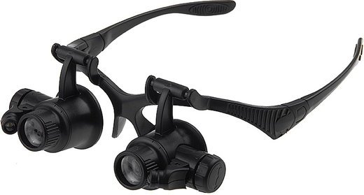 Лупа-очки Veber 9892G (10х, 15х, 20х, 25х) фото