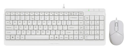 Клавиатура + мышь A4Tech Fstyler F1512, белый фото