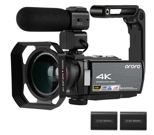 Цифровая видеокамера ORDRO HDV-AE8 4K WiFi фото