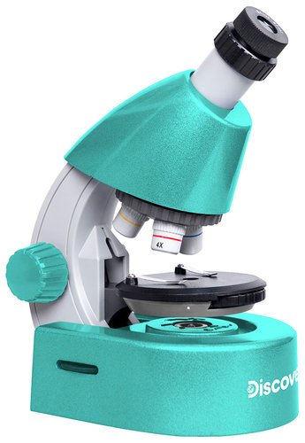 Микроскоп Discovery Micro Marine с книгой, голубой фото