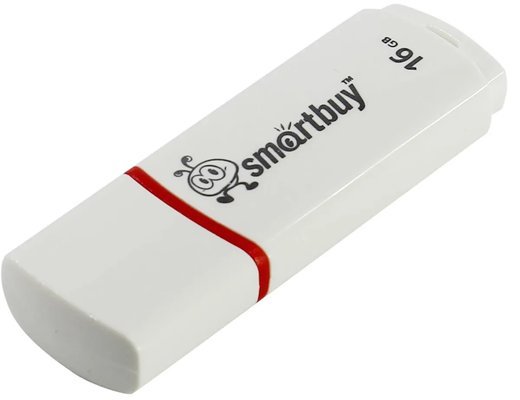 Флеш-накопитель Smartbuy Crown USB 2.0 16GB, белый фото