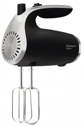 Миксер ручной Scarlett SC-HM40S09 550Вт черный/серебристый фото