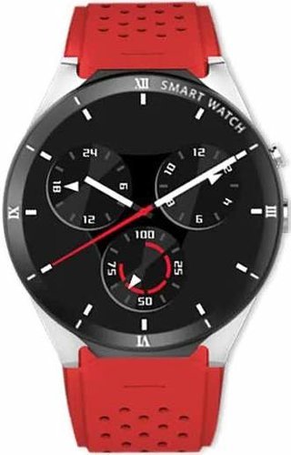 Умные часы KWART Elegance, серебристо-красные фото