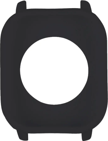Силиконовая накладка для часов Amazfit GTS, черный фото
