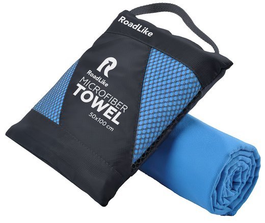 Полотенце спортивное охлаждающее RoadLike Travel 50*100 см синий фото