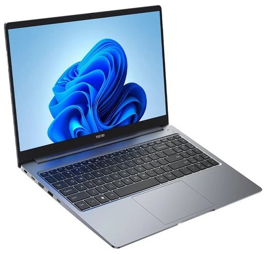 Ноутбук Tecno Megabook T1 i5 15,6" (Intel Core i5-12450H 4х4,5Гц/1920х1080/16GB/512GB SSD/Win 11), серый фото