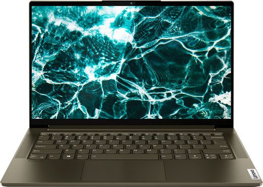 Ноутбук Lenovo Yoga Slim7 14IIL05 (Intel Core i5 1035G4/16Gb/SSD1Tb/Intel Iris Plus Graphics/14"/IPS/FHD (1920x1080)/Windows 10) темно-зеленый фото