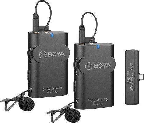 Микрофон Boya BY-WM4 Pro-К6 двухканальный беспроводной с разъемом USB Type-C фото