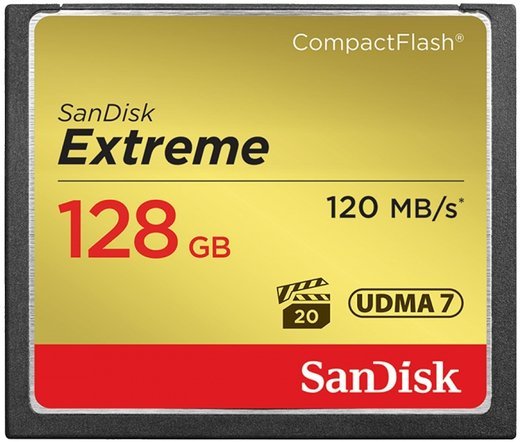 Карта памяти SanDisk CompactFlash Extreme (120/60MB/s) 128GB фото