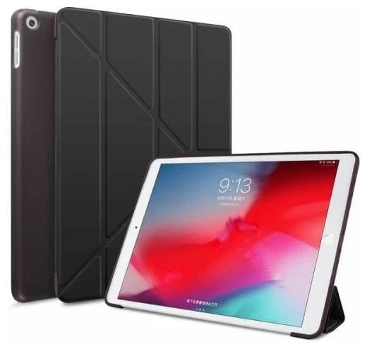 Чехол - книжка для планшета Apple iPad 2021/2020/2019 / iPad Air 2019 черный, BoraSCO фото