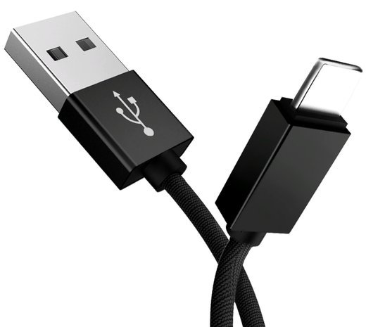 Зарядный кабель Oatsbasf 3 в 1 USB, Type C, Micro Cable, черный фото