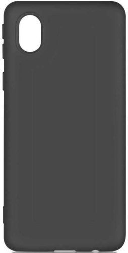 Чехол-накладка для Samsung (A013) Galaxy A01 Core черный, Microfiber Case, Borasco фото