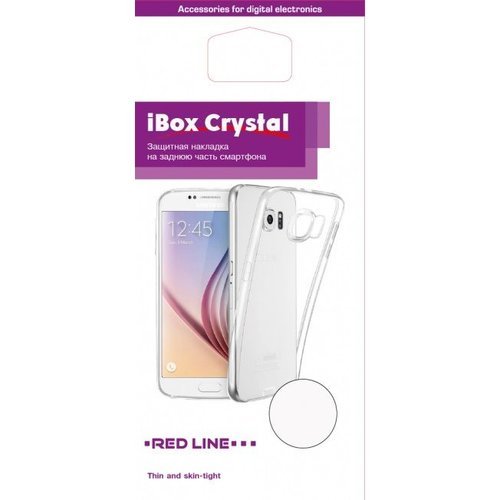 Чехол для смартфона Samsung Galaxy A3 (2017) Silicone iBox Crystal (прозрачный), Redline фото