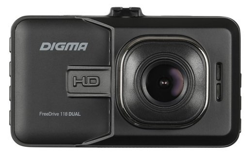 Видеорегистратор Digma FreeDrive 118 DUAL черный 1.3Mpix 1080x1920 1080p 150гр. JL5112 фото
