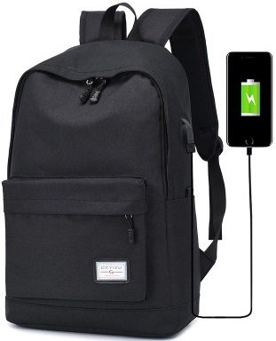 Рюкзак Dxyizu с USB зарядкой, черный фото