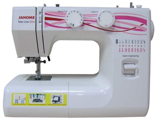 Швейная машина Janome Sew Line 500s белый фото