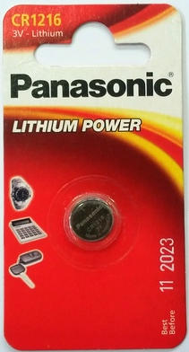 Батарейки Panasonic CR-1216EL/1B дисковые литиевые Lithium Power в блистере 1шт фото