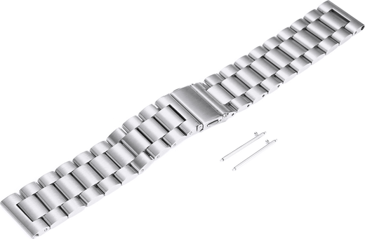 Ремешок для часов Samsung Galaxy Watch 46mm/Galaxy Watch 42mm, нержавеющая сталь, серебро, 46 мм фото