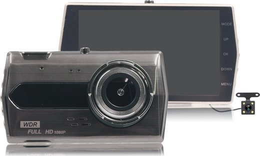 Видеорегистратор H506 с дисплеем 4", черный фото