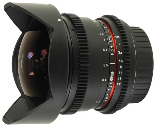 Объектив Samyang 8mm T3.8 AS IF UMC Fish-eye CS II Vdslr Canon EF фото