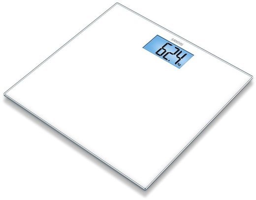 Весы напольные стеклянные Sanitas SGS03, белый фото
