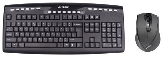 Беспроводной комплект A4Tech 9200F (Клавиатура+мышь), черный фото