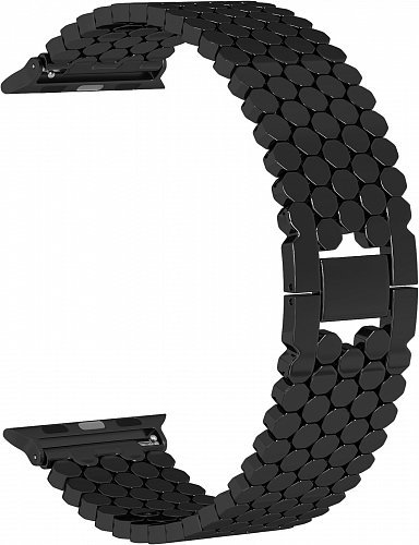 Ремешок металлический для Apple Watch 44мм, черный фото