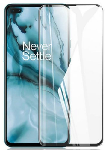 Защитное стекло для OnePlus Nord Full Glue черный, Aksberry фото