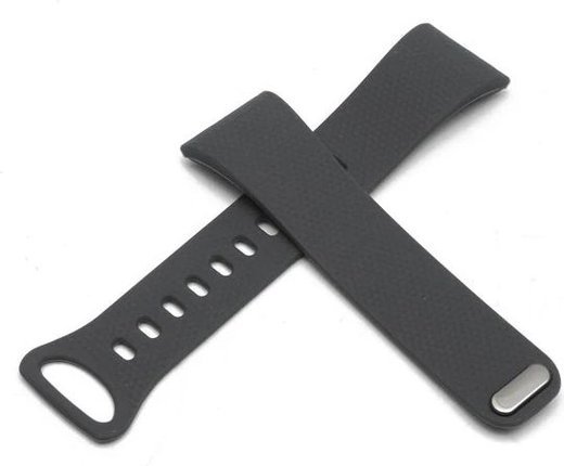 Силиконовый ремешок для часов Samsung Gear Fit 2 регулируемый, черный фото