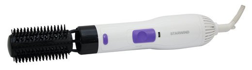 Фен-щетка Starwind SHP8502 1000Вт белый/фиолетовый фото