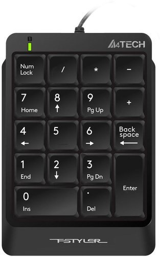 Числовой блок A4Tech Fstyler FK13P, черный для ноутбука фото