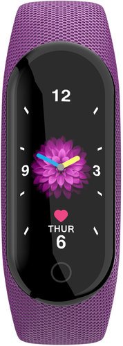 Умные часы IK08, водонепроницаемые, фиолетово-черный фото