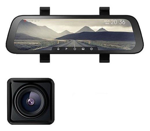 Видеорегистратор 70mai Rearview Dash Cam Wide (Midrive D07) в комплекте с ночной камерой заднего вида Midrive RC05 фото