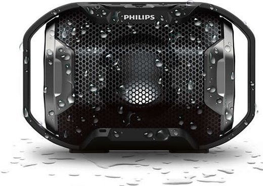 Портативная колонка Philips sb300, черная фото