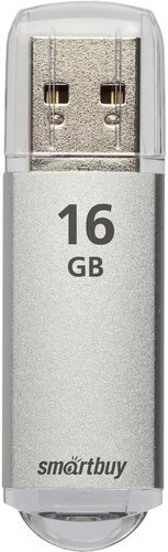 Флеш-накопитель Smartbuy V-Cut USB 2.0 16GB, серебряный фото