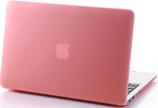 Матовый защитный чехол для ноутбука Apple MacBook Retina 12" в твердом переплете, розовый фото