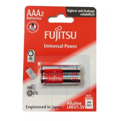 Батарея щелочныя Fujitsu LR03(2B)FU-W-FI, 2 шт, (блистер) фото