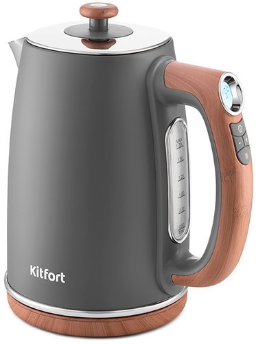 Чайник Kitfort КТ-6120-2 серый фото