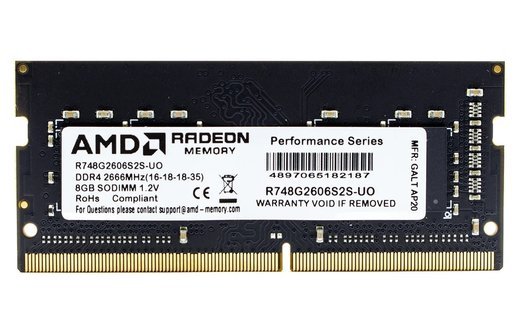 Память оперативная DDR4 8Gb AMD Radeon R7 Performance 2666MHz (R748G2606S2S-U) фото