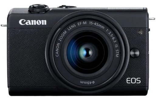 Беззеркальный фотоаппарат Canon EOS M200 kit EF-M 15-45mm f/3.5-6.3 IS STM черный фото