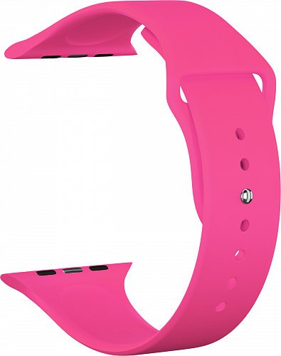 Ремешок силиконовый для Apple Watch 40мм, розовый фото