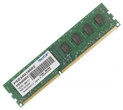 Память оперативная DDR3 4Gb Patriot 1600MHz CL11 (PSD34G16002) фото