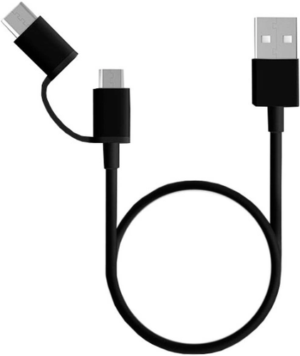 Кабель ZMI 2 in1 USB Type-C/Micro 100 см (AL501) черный фото
