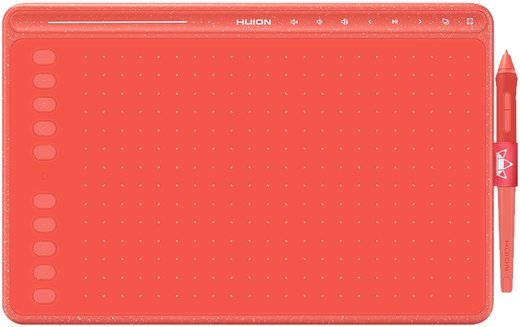 Графический планшет HUION HS611, красный фото