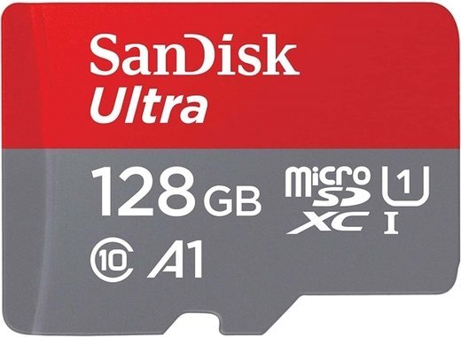 Карта памяти SanDisk microSDXC Ultra Class 10 UHS-I U1 (100/10MB/s) 128GB (SDSQUNR-128G-GN6MN) фото